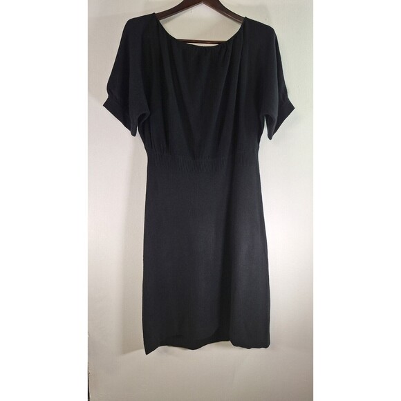 ALLISON BRITTNEY 100% Cashmere Sweater Midi Dress Women Sz Large Quiet Luxury - Picture 1 of 10